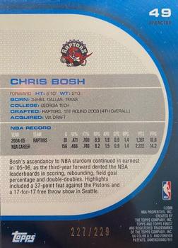 2005-06 Finest - X-Fractors #49 Chris Bosh Back