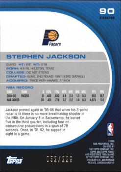 2005-06 Finest - X-Fractors #90 Stephen Jackson Back