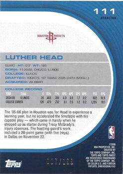 2005-06 Finest - X-Fractors #111 Luther Head Back
