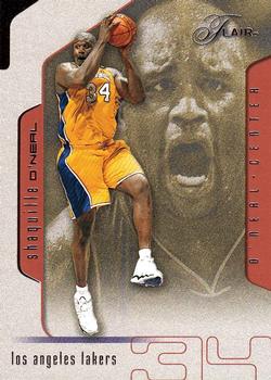 2001-02 Flair #34 Shaquille O'Neal Front