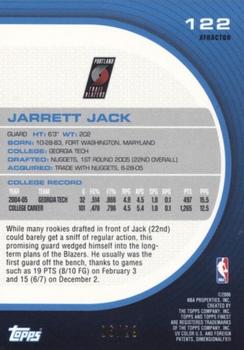 2005-06 Finest - X-Fractors Gold #122 Jarrett Jack Back
