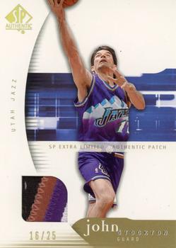 2005-06 SP Authentic - Extra Limited Patches #87 John Stockton Front