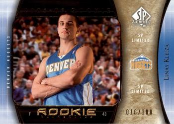 2005-06 SP Authentic - Limited Rookies #136 Linas Kleiza Front