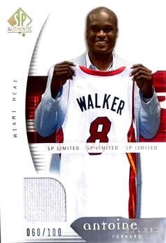 2005-06 SP Authentic - Limited Warm Ups #4 Antoine Walker Front