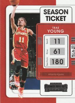 2021-22 Panini Contenders #4 Trae Young Front