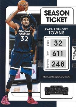 2021-22 Panini Contenders #15 Karl-Anthony Towns Front