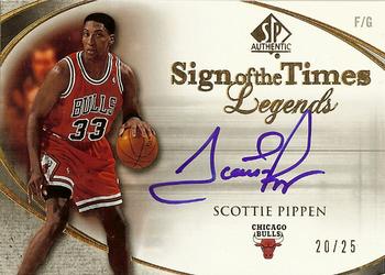 2005-06 SP Authentic - Sign of the Times Legends #SOTT-SP Scottie Pippen Front