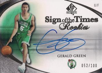 2005-06 SP Authentic - Sign of the Times Rookies #SOTT-GE Gerald Green Front
