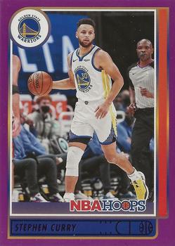 2021-22 Hoops - Purple #18 Stephen Curry Front