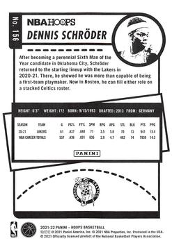 2021-22 Hoops Winter - Purple #156 Dennis Schroder Back