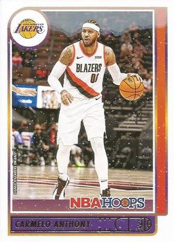 2021-22 Hoops Winter #101 Carmelo Anthony Front
