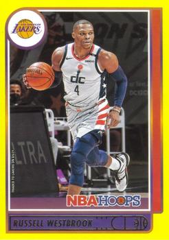 2021-22 Hoops - Yellow #90 Russell Westbrook Front