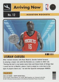 2021-22 Hoops - Arriving Now #12 Usman Garuba Back