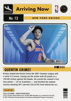 2021-22 Hoops - Arriving Now #13 Quentin Grimes Back
