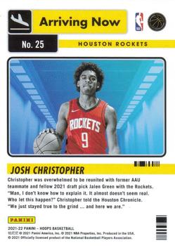 2021-22 Hoops Winter - Arriving Now Holo #25 Josh Christopher Back