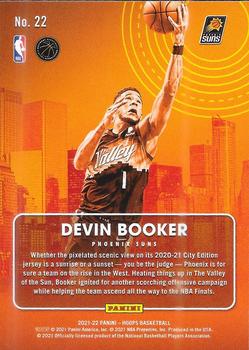 2021-22 Hoops - City Edition #22 Devin Booker Back
