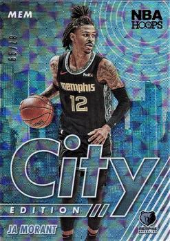 2021-22 Hoops - City Edition Hyper Red #11 Ja Morant Front