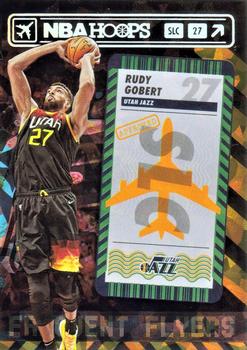 2021-22 Hoops - Frequent Flyers Green Ice #3 Rudy Gobert Front