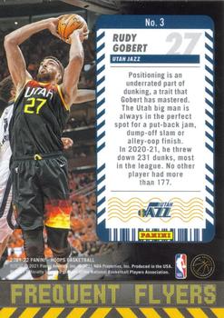 2021-22 Hoops Winter - Frequent Flyers Holo #3 Rudy Gobert Back