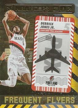 2021-22 Hoops Winter - Frequent Flyers Holo #12 Derrick Jones Jr. Front