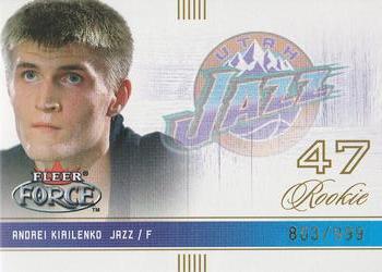 2001-02 Fleer Force #124 Andrei Kirilenko Front