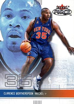 2001-02 Fleer Force #139 Clarence Weatherspoon Front