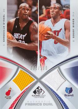 2005-06 SP Game Used - Authentic Fabrics Dual #AF2-OJ Shaquille O'Neal / Eddie Jones Front
