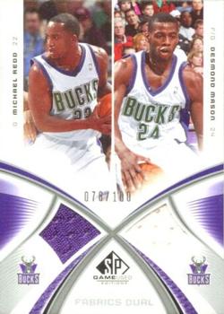 2005-06 SP Game Used - Authentic Fabrics Dual #AF2-RM Michael Redd / Desmond Mason Front