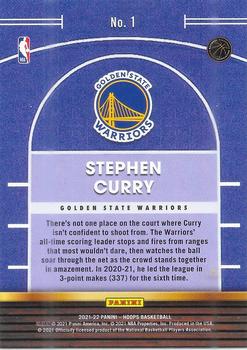 2021-22 Hoops - High Court #1 Stephen Curry Back