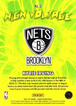 2021-22 Hoops - High Voltage #3 Kyrie Irving Back