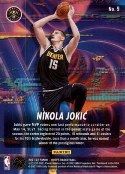 2021-22 Hoops - Hoopla #9 Nikola Jokic Back
