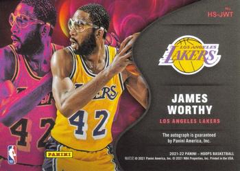 2021-22 Hoops - Hot Signatures #HS-JWT James Worthy Back