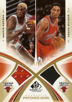 2005-06 SP Game Used - Authentic Fabrics Dual Gold #AF2-RP Dennis Rodman / Scottie Pippen Front