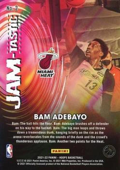 2021-22 Hoops - JAM-tastic #2 Bam Adebayo Back