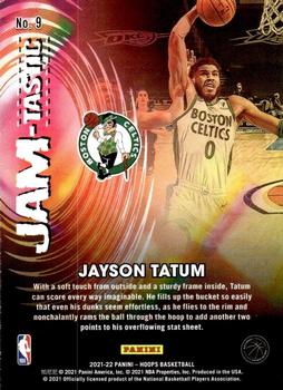 2021-22 Hoops - JAM-tastic #9 Jayson Tatum Back