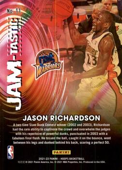 2021-22 Hoops - JAM-tastic #11 Jason Richardson Back