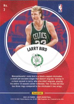 2021-22 Hoops - Legends of the Ball #3 Larry Bird Back