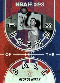 2021-22 Hoops - Legends of the Ball #8 George Mikan Front