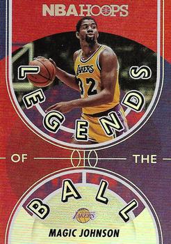 2021-22 Hoops - Legends of the Ball #11 Magic Johnson Front