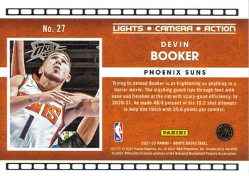 2021-22 Hoops - Lights Camera Action #27 Devin Booker Back