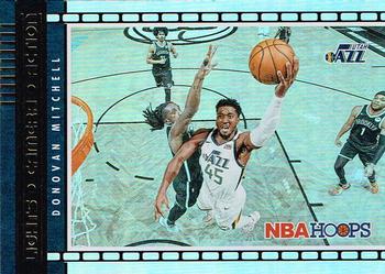 2021-22 Hoops - Lights Camera Action Holo #3 Donovan Mitchell Front