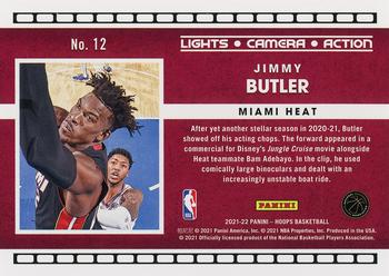 2021-22 Hoops - Lights Camera Action Holo #12 Jimmy Butler Back