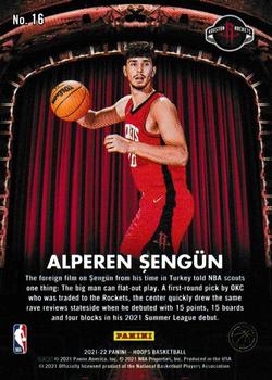2021-22 Hoops - Now Playing #16 Alperen Sengun Back
