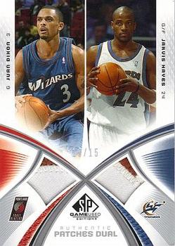 2005-06 SP Game Used - Authentic Fabrics Dual Patches #AF2P-DH Juan Dixon / Jarvis Hayes Front