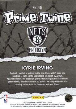 2021-22 Hoops - Prime Twine #10 Kyrie Irving Back