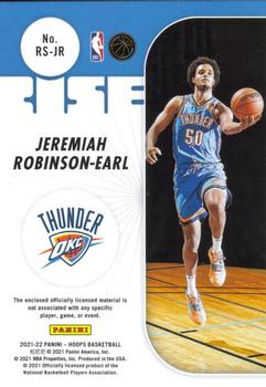 2021-22 Hoops - Rise N Shine Memorabilia #RS-JR Jeremiah Robinson-Earl Back