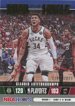 2021-22 Hoops - Road to the Finals First Round #23 Giannis Antetokounmpo Front