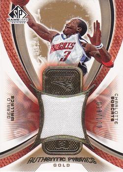 2005-06 SP Game Used - Authentic Fabrics Gold #AF-GW Gerald Wallace Front