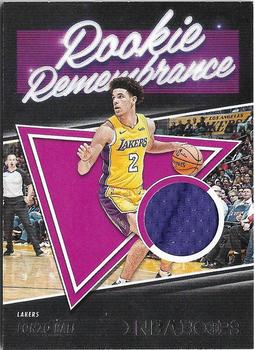 2021-22 Hoops - Rookie Remembrance #RR-LZB Lonzo Ball Front