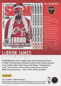 2021-22 Hoops - Slam #SLAM #93 LeBron James Back